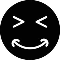 Grin Squint Vector Icon Design