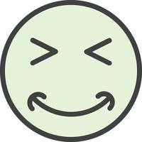 Grin Squint Vector Icon Design