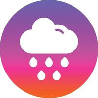 Cloud Rain Vector Icon Design