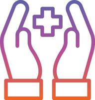 Hand Holding Medical Vector Icon Design