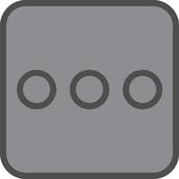 Ellipsis H Vector Icon Design