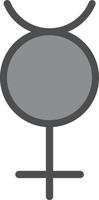 Mercury Vector Icon Design