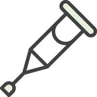 Crutch Vector Icon Design