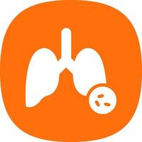 Lungs Virus Vector Icon Design