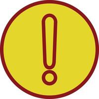 Exclamation Circle Vector Icon Design