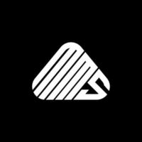 diseño creativo del logotipo de la letra mms con gráfico vectorial, logotipo simple y moderno de mms. vector