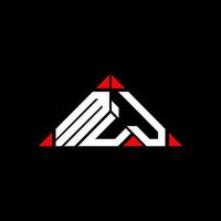 MUJ letter logo creative design with vector graphic, MUJ simple and modern logo.