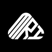 diseño creativo del logotipo de la letra mri con gráfico vectorial, logotipo mri simple y moderno. vector