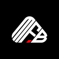 Diseño creativo del logotipo de la letra mfb con gráfico vectorial, logotipo simple y moderno de mfb. vector