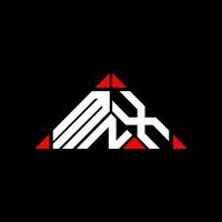 Diseño creativo del logotipo de la letra mnx con gráfico vectorial, logotipo simple y moderno de mnx. vector