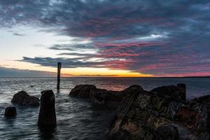 Cloudy Sea Views of The Baltic Sea at Sunrise photo