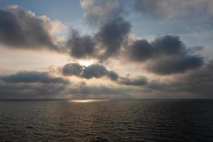 Cloudy Sea Views of the Baltic Sea at Sunrise photo