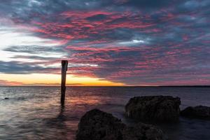 Cloudy Sea Views of The Baltic Sea at Sunrise photo