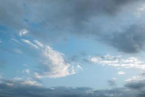 blue rainy autumn sky photo