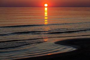 Baltic Sea Coast at Sunset photo