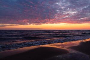 Baltic Sea Coast at Sunset photo