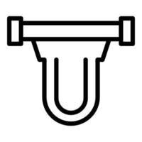 Osmosis filtration icon outline vector. Water filter vector