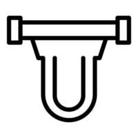 Osmosis filtration icon outline vector. Water filter vector