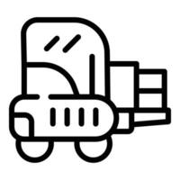 Cargo service icon outline vector. Truck export vector