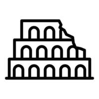 Capitol icon outline vector. Architecture travel vector