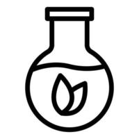 Flask alternative food icon outline vector. Binge tofu vector