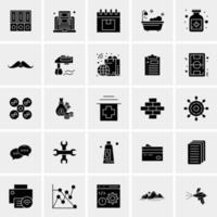 25 iconos de negocios universales vector ilustración de icono creativo para usar en proyectos relacionados con la web y dispositivos móviles