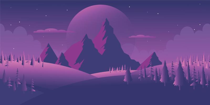 An eye soothing night calmness background with beauty of nature