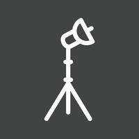 Light Stand IV Line Inverted Icon vector