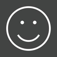 Smile Line Inverted Icon vector