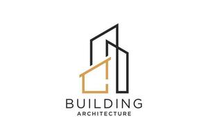 letra c para el logotipo de remodelación inmobiliaria. elemento de plantilla de diseño de logotipo de edificio de arquitectura de construcción. vector