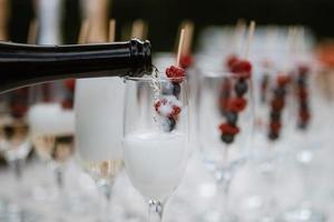 wedding glasses for wine and champagne photo