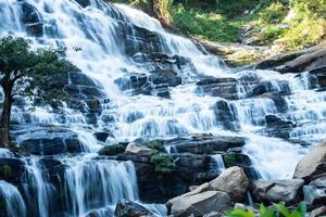 Mae Ya waterfall, Big waterfall at Chiangmai, Northern, Thailand photo