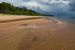 Baltic Sea Coast at Sunset photo