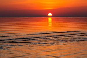 Baltic Sea Coast at Sunset photo