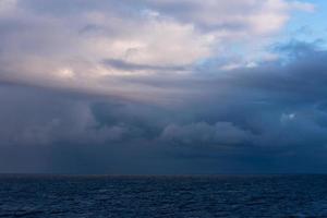 Cloudy Sea Views of the Baltic Sea at Sunset photo