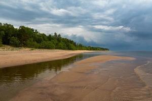 Baltic Sea Coast at Sunset photo