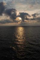 Cloudy Sea Views of the Baltic Sea at Sunrise photo