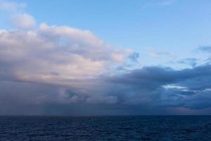 Cloudy Seascapes in Baltic Sea photo