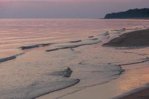 Sunset Colors in the Sea Water photo