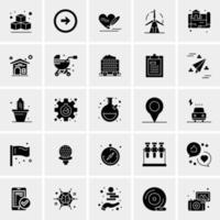 25 iconos de negocios universales vector ilustración de icono creativo para usar en proyectos relacionados con la web y dispositivos móviles