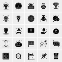 25 iconos de negocios universales vector ilustración de icono creativo para usar en proyectos relacionados con la web y dispositivos móviles