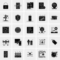 25 iconos de negocios universales vector ilustración de icono creativo para usar en proyectos relacionados con la web y dispositivos móviles