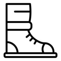 Biker boots icon outline vector. Biker equipment vector