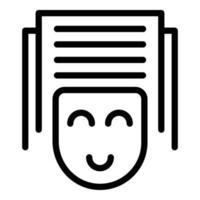 Online work icon outline vector. Video computer vector