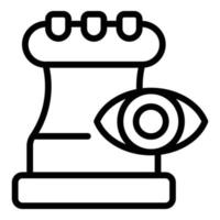 Tower staff icon outline vector. Training office vector