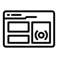 Smart web click icon outline vector. Phone app vector