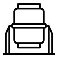 Building mixer icon outline vector. Concrete cement vector