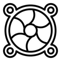 Laptop fan icon outline vector. Store computer vector