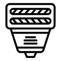 Flashlight icon outline vector. Photo studio vector