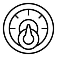 Antifreeze dashboard icon outline vector. Water coolant vector